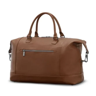 Mala de fim de semana clássica em pele