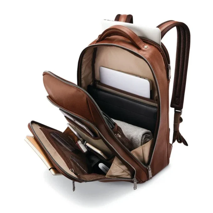 Mochila clássica em pele Mochila clássica em pele
